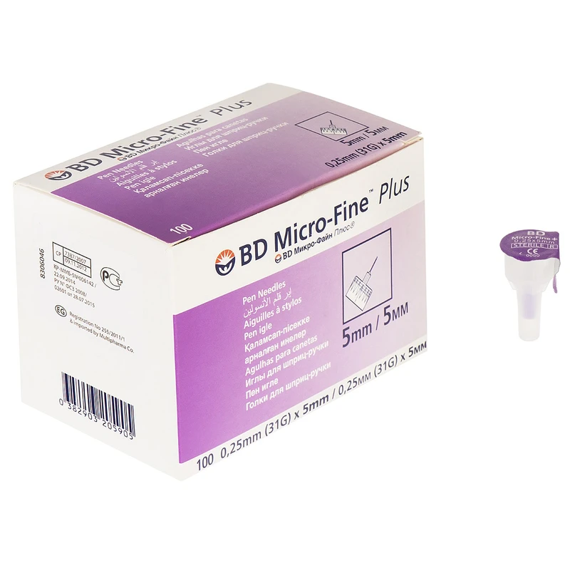 سرسوزن قلم انسولین بی دی سایز 5mm گیج 31