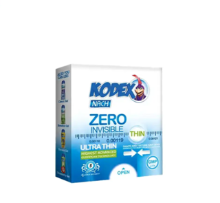 کاندوم تاخیری کدکس مدل زیرو Zero Invisible بسته 3 عددی