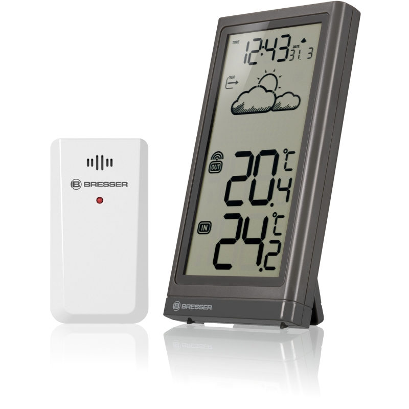 دماسنج و ساعت دو سنسوره مدل Meteo Temp برند BRESSER